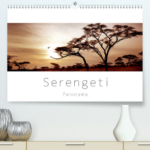 Serengeti Panorama (Premium, hochwertiger DIN A2 Wandkalender 2022, Kunstdruck in Hochglanz) von visuell photography,  studio