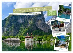 Servus am Königssee – Zu Besuch am bekanntesten Gebirgssee Bayerns (Wandkalender 2024 DIN A2 quer), CALVENDO Monatskalender von Wilczek,  Dieter