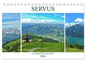 Servus. Landschaften im Tirol (Tischkalender 2024 DIN A5 quer), CALVENDO Monatskalender von Michel / CH,  Susan