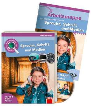 Set: Leselauscher Wissen: Sprache, Schrift und Medien (inkl. CD) von Haselbach,  Janina