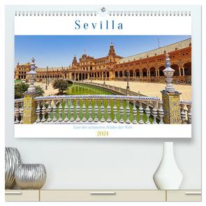 Sevilla, eine der schönsten Städte der Welt (hochwertiger Premium Wandkalender 2024 DIN A2 quer), Kunstdruck in Hochglanz von Michalzik,  Paul