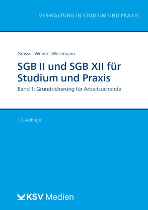 SGB II und SGB XII für Studium und Praxis (Bd. 1/3) von Grosse,  Michael, Weber,  Dirk, Wesemann,  Michael