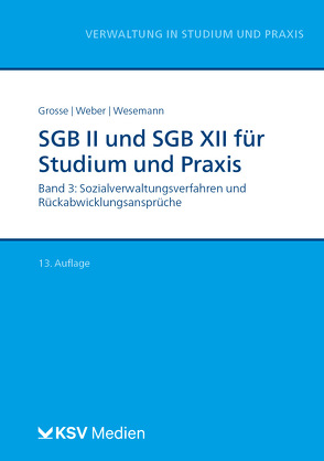 SGB II und SGB XII für Studium und Praxis (Bd. 3/3) von Grosse,  Michael, Weber,  Dirk, Wesemann,  Michael