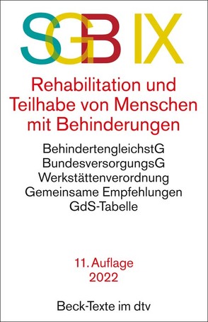 SGB IX Rehabilitation und Teilhabe von Menschen mit Behinderungen von Fuchs,  Harry