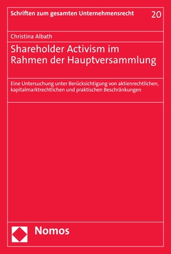 Shareholder Activism im Rahmen der Hauptversammlung von Albath,  Christina