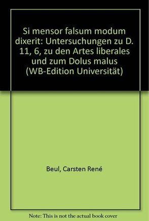 Si mensor falsum modum dixerit von Beul,  Carsten R