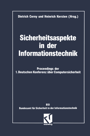 Sicherheitsaspekte in der Informationstechnik von Cerny,  Dietrich