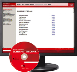 Sicherheitstechnik – bei Kombibezug Print und CD-ROM von Au,  Michael, Bayer,  Anton, Fähnrich,  Ralph, Halmschlag,  Achim, Henn,  Martin, Jung,  Eberhard, Kage,  Uwe, Kalmbach,  Siegfried, Mattes,  Hatto, Nöthlichs,  Matthias, Schmatz,  Hans, Schubert,  Gernot, Weber,  Horst Peter, Wiegand,  Bernd, Wilrich,  Thomas, Zahm,  Petra