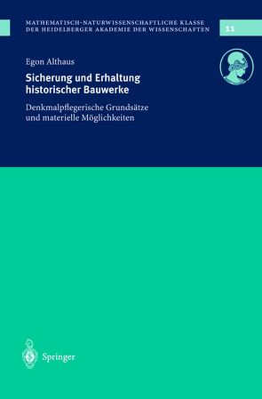 Sicherung und Erhaltung historischer Bauwerke von Althaus,  E.