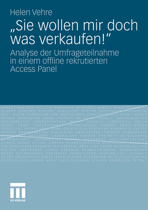 „Sie wollen mir doch was verkaufen!“ von Vehre,  Helen