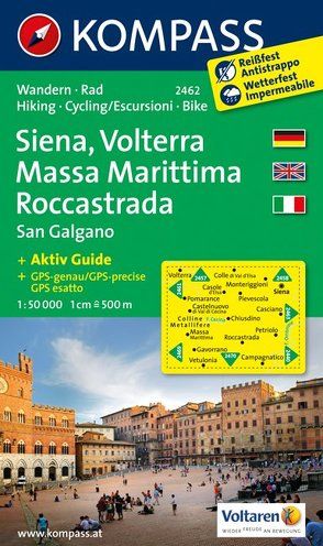 KOMPASS Wanderkarte Siena – Volterra – Massa Marittima – Rocca Strada – San Galgano von KOMPASS-Karten GmbH