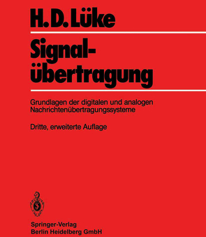 Signalübertragung von Lüke,  Hans D.