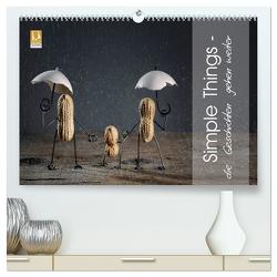 Simple Things – die Geschichten gehen weiter (hochwertiger Premium Wandkalender 2024 DIN A2 quer), Kunstdruck in Hochglanz von Schwarz,  Nailia