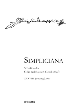 Simpliciana XXXVIII (2016) von Heßelmann,  Peter