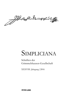 Simpliciana XXXVIII (2016) von Heßelmann,  Peter