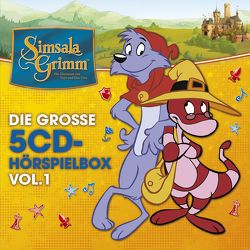 SimsalaGrimm – Die große 5-CD Hörspielbox, Vol. 1 von Kolo,  Stefan, Sahling,  Karsten, Schnitzler,  Harry, Schröder,  Jörn, Trommer,  Ralph, u.v.a.