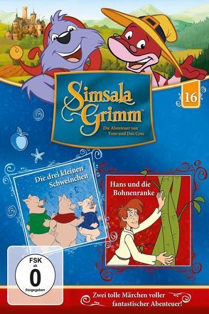 SimsalaGrimm – DVD / 16: Die drei kleinen Schweinchen / Hans und die Bohnenranke von Busch,  Jens, Conroy,  Marteinn, Cosca,  Arnel, Gassmann,  Philip, Prediger,  Armin, Schnitzler,  Harry, u.a.