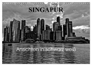 Singapur Ansichten in schwarz weiß (Wandkalender 2024 DIN A3 quer), CALVENDO Monatskalender von Wittstock,  Ralf