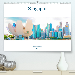 Singapur – Panoramablick (Premium, hochwertiger DIN A2 Wandkalender 2021, Kunstdruck in Hochglanz) von Schwarze,  Nina