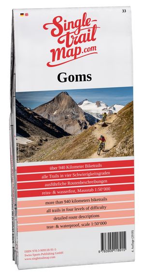 Singletrail Map 033 Goms/Aletsch von Giger,  Thomas