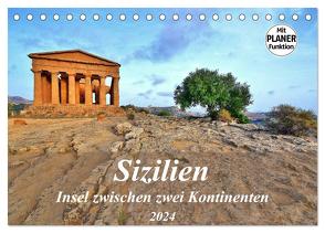 Sizilien – Insel zwischen zwei Kontinenten (Tischkalender 2024 DIN A5 quer), CALVENDO Monatskalender von Heußlein,  Jutta