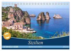 Sizilien – Italien mal anders (Tischkalender 2024 DIN A5 quer), CALVENDO Monatskalender von Kruse,  Joana