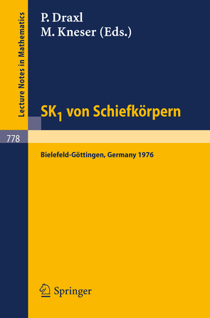 SK1 von Schiefkörpern von Draxl,  P., Kneser,  M.