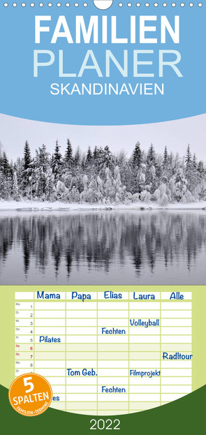 SKANDINAVIEN – Familienplaner hoch (Wandkalender 2022 , 21 cm x 45 cm, hoch) von GUGIGEI