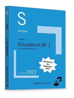 Skript Schuldrecht BT 1 von Langkamp,  Tobias