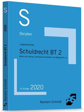 Skript Schuldrecht BT 2 von Langkamp,  Tobias, Lüdde,  Jan Stefan