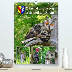 Skulpturenweg Weisweil am Rhein – Edition I (Premium, hochwertiger DIN A2 Wandkalender 2022, Kunstdruck in Hochglanz) von Laue,  Ingo