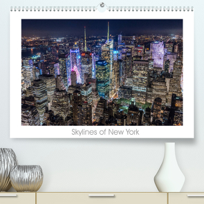 Skylines of New York (Premium, hochwertiger DIN A2 Wandkalender 2022, Kunstdruck in Hochglanz) von Schröder - ST-Fotografie,  Stefan