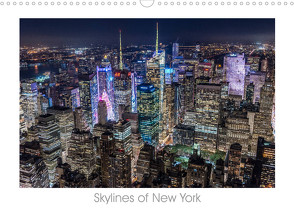 Skylines of New York (Wandkalender 2023 DIN A3 quer) von Schröder - ST-Fotografie,  Stefan