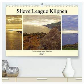 Slieve League Klippen die höchsten Klippen von Irland (hochwertiger Premium Wandkalender 2024 DIN A2 quer), Kunstdruck in Hochglanz von Paul - Babett's Bildergalerie,  Babett