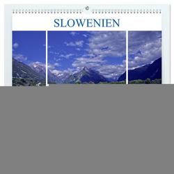 Slowenien – Soca Tal (hochwertiger Premium Wandkalender 2024 DIN A2 quer), Kunstdruck in Hochglanz von Hadler,  Alfred