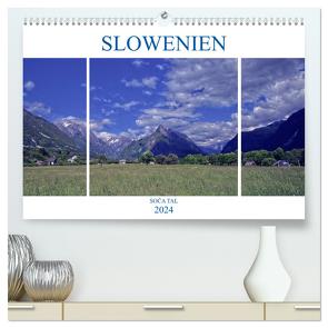 Slowenien – Soca Tal (hochwertiger Premium Wandkalender 2024 DIN A2 quer), Kunstdruck in Hochglanz von Hadler,  Alfred