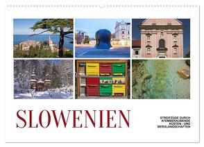 Slowenien – Streifzüge durch atemberaubende Küsten- und Berglandschaften (Wandkalender 2024 DIN A2 quer), CALVENDO Monatskalender von Hallweger,  Christian