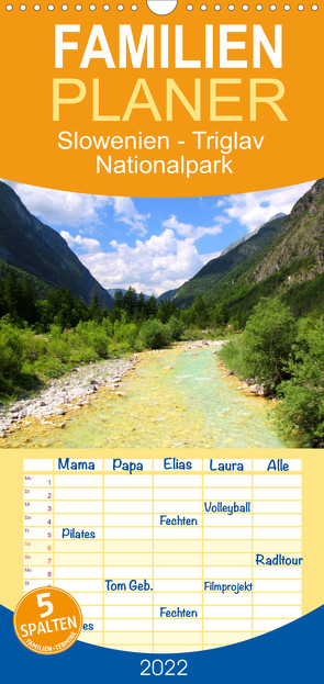 Familienplaner Slowenien – Triglav Nationalpark (Wandkalender 2022 , 21 cm x 45 cm, hoch) von K.,  Susan