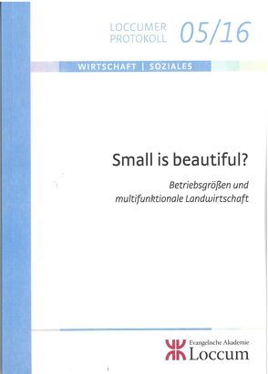 Small is beautiful? von Lange,  Joachim