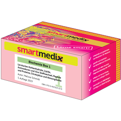 SmartMedix Lernkarten Biochemie Box 1: Kohlenhydrate, Lipide, Aminosäuren und ihre Stoffwechsel, Peptide und Proteine, Citratzyklus und Atmungskette von Schmidt,  Melissa