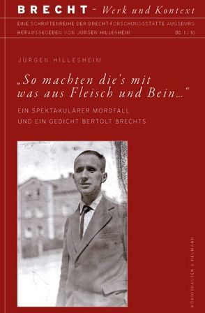 „So machten die’s mit was aus Fleisch und Bein …“ von Hillesheim,  Jürgen