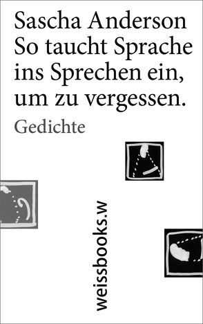 So taucht Sprache ins Sprechen ein, um zu vergessen von Anderson,  Sascha