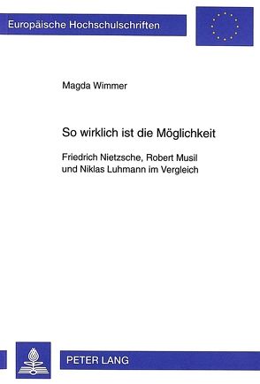 So wirklich ist die Möglichkeit von Wimmer,  Magda