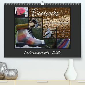 Sockenkalender Bootsocks 2020 (Premium, hochwertiger DIN A2 Wandkalender 2020, Kunstdruck in Hochglanz) von myohrengarn.ch, und Viola Borer,  Denise