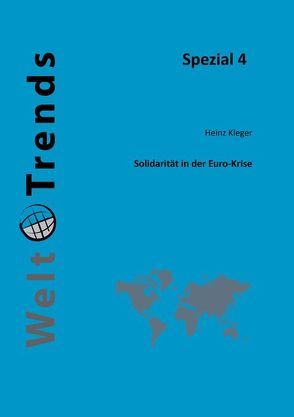 Solidarität in der Euro-Krise von Kleger,  Heinz