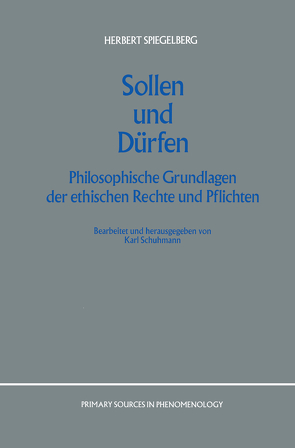 Sollen und Dürfen von Schumann,  K., Spiegelberg,  E.