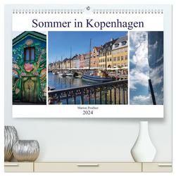 Sommer in Kopenhagen (hochwertiger Premium Wandkalender 2024 DIN A2 quer), Kunstdruck in Hochglanz von Peußner,  Marion