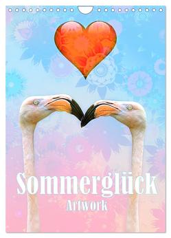 Sommerglück – Artwork (Wandkalender 2024 DIN A4 hoch), CALVENDO Monatskalender von Brunner-Klaus,  Liselotte