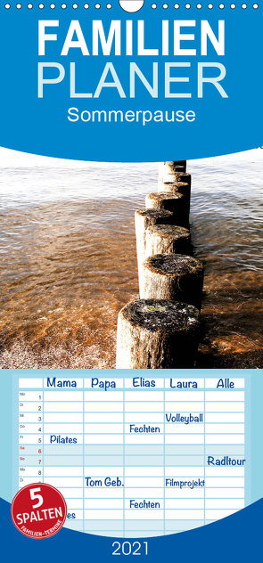 Sommerpause 2021 – Familienplaner hoch (Wandkalender 2021 , 21 cm x 45 cm, hoch) von HauptstadtfotografiX