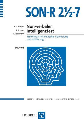 SON-R 2½-7. Non-verbaler Intelligenztest von Laros,  Jacob A, Petermann,  Franz, Tellegen,  Peter J